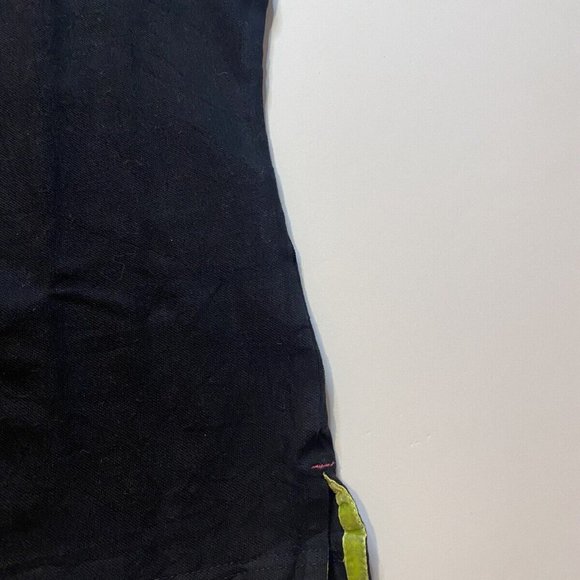 U.S Polo Assn Womens Short Sleeve Polo Shirt Size M Black/Neon/Pink Logo - Picture 7 of 7